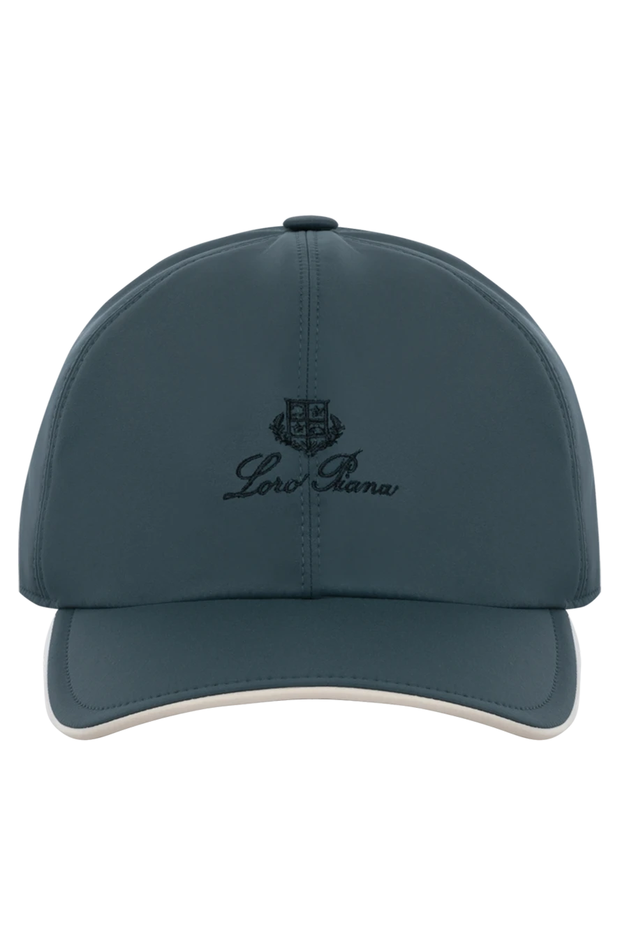 Loro Piana men's blue cap made of polyester 180206 - photo 1