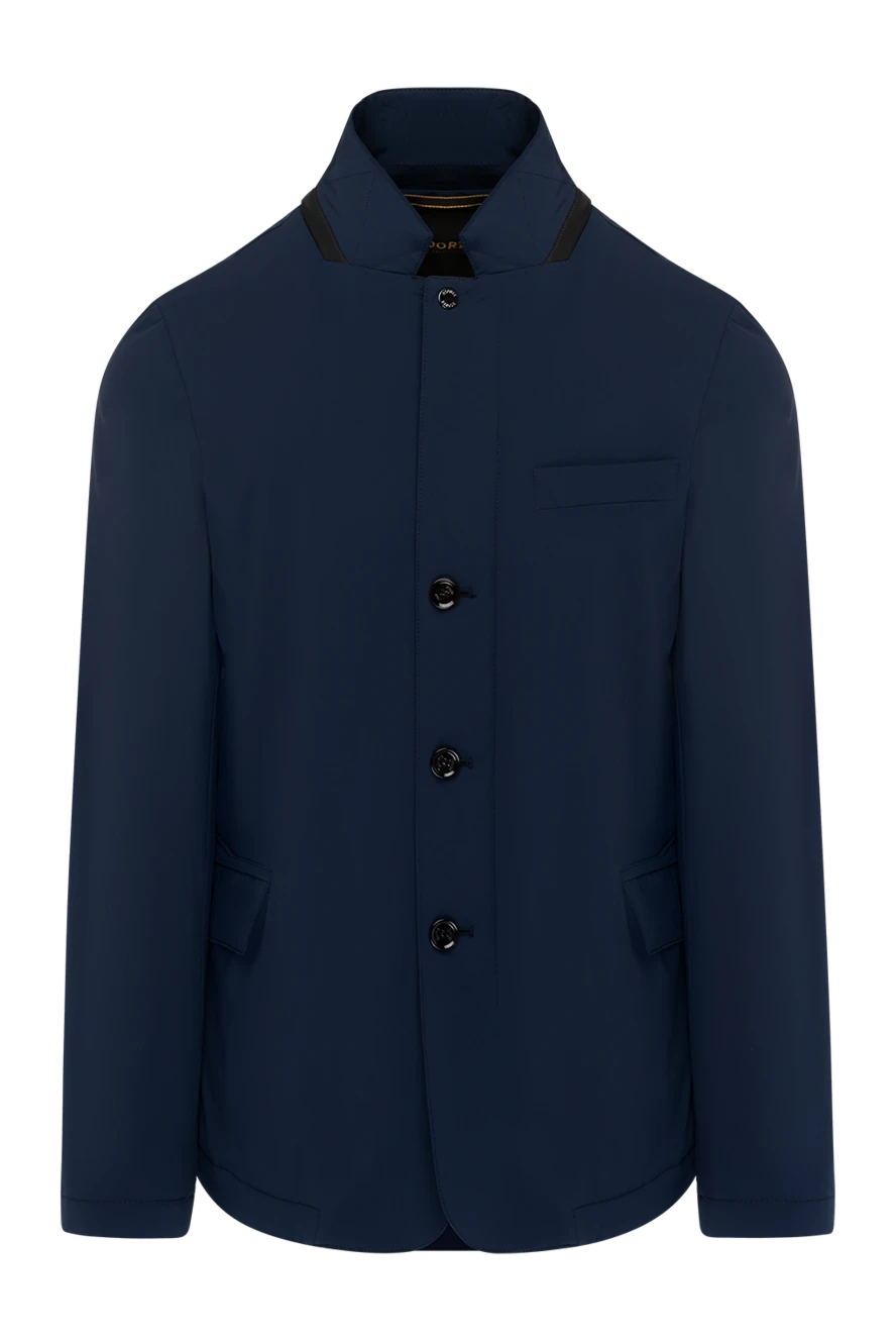 Moorer men's blue jacket made of polyamide and polyurethane 180229 - photo 1