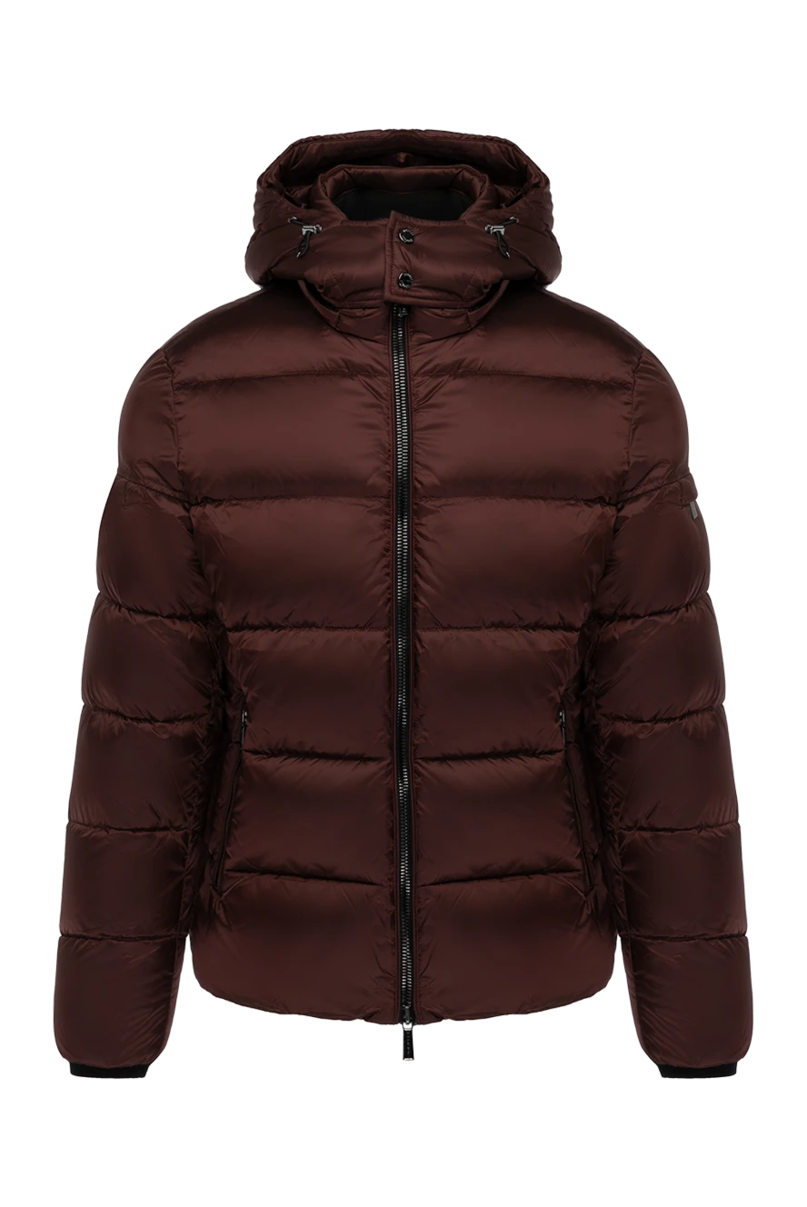 Moorer men's burgundy polyamide down jacket 180231 - photo 1