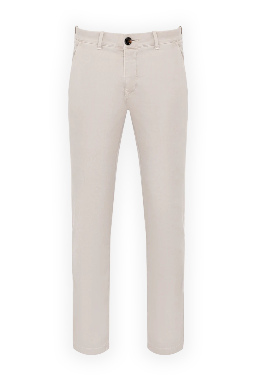 Moorer man men's beige trousers made of cotton and elastane buy with prices and photos 180259 - photo 1