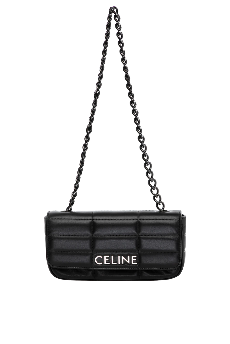 Celine women's bag gray genuine leather with logo 180327 - photo 1