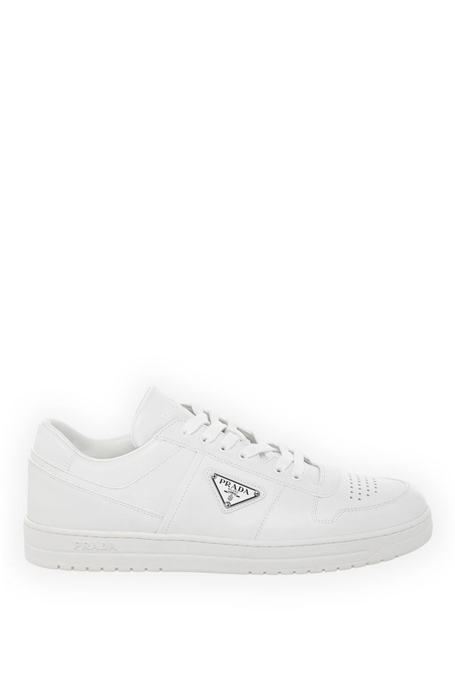 Prada man men's white sneakers made of genuine leather buy with prices and photos 180331 - photo 1