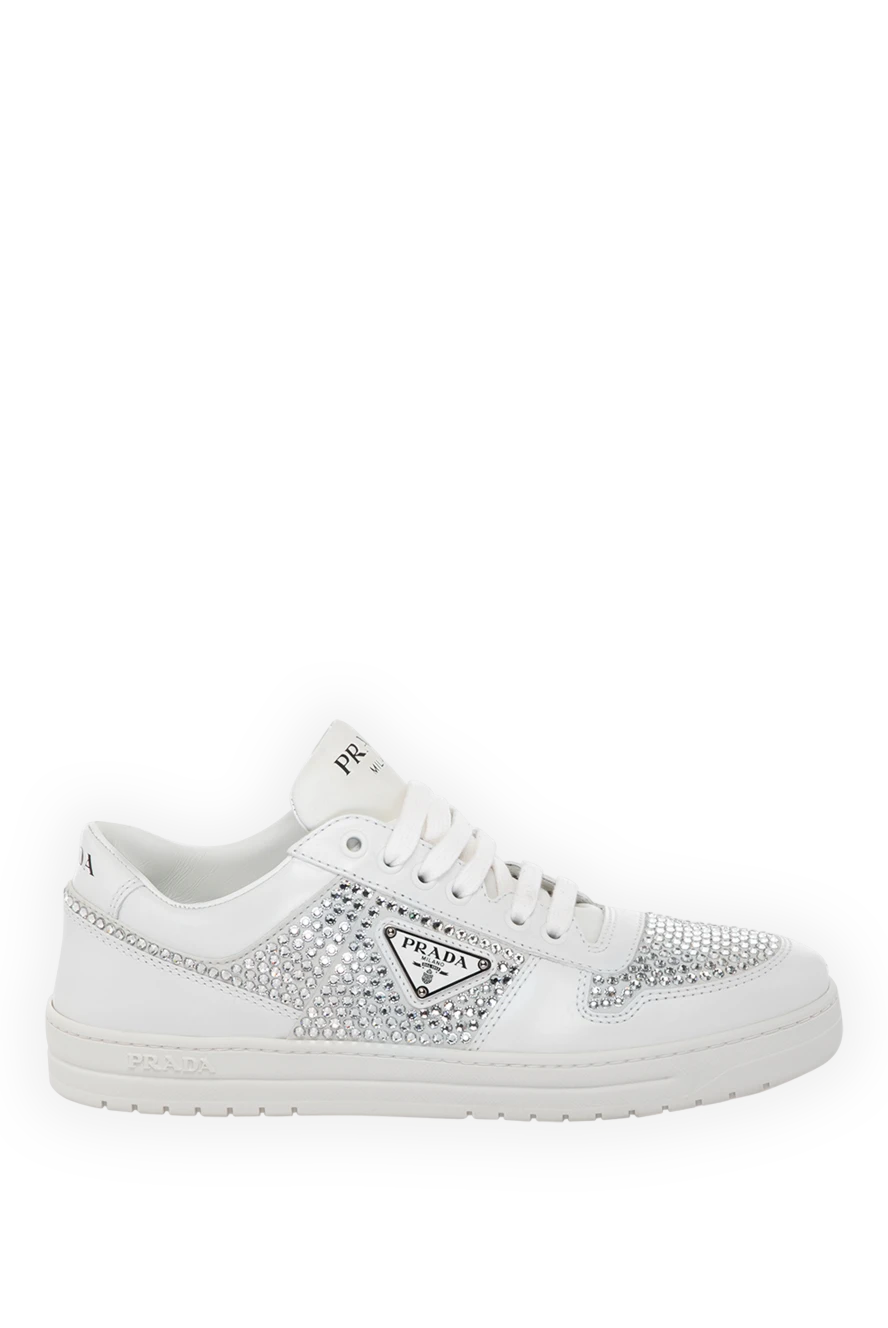 Prada woman women's white sneakers made of genuine leather buy with prices and photos 180332 - photo 1