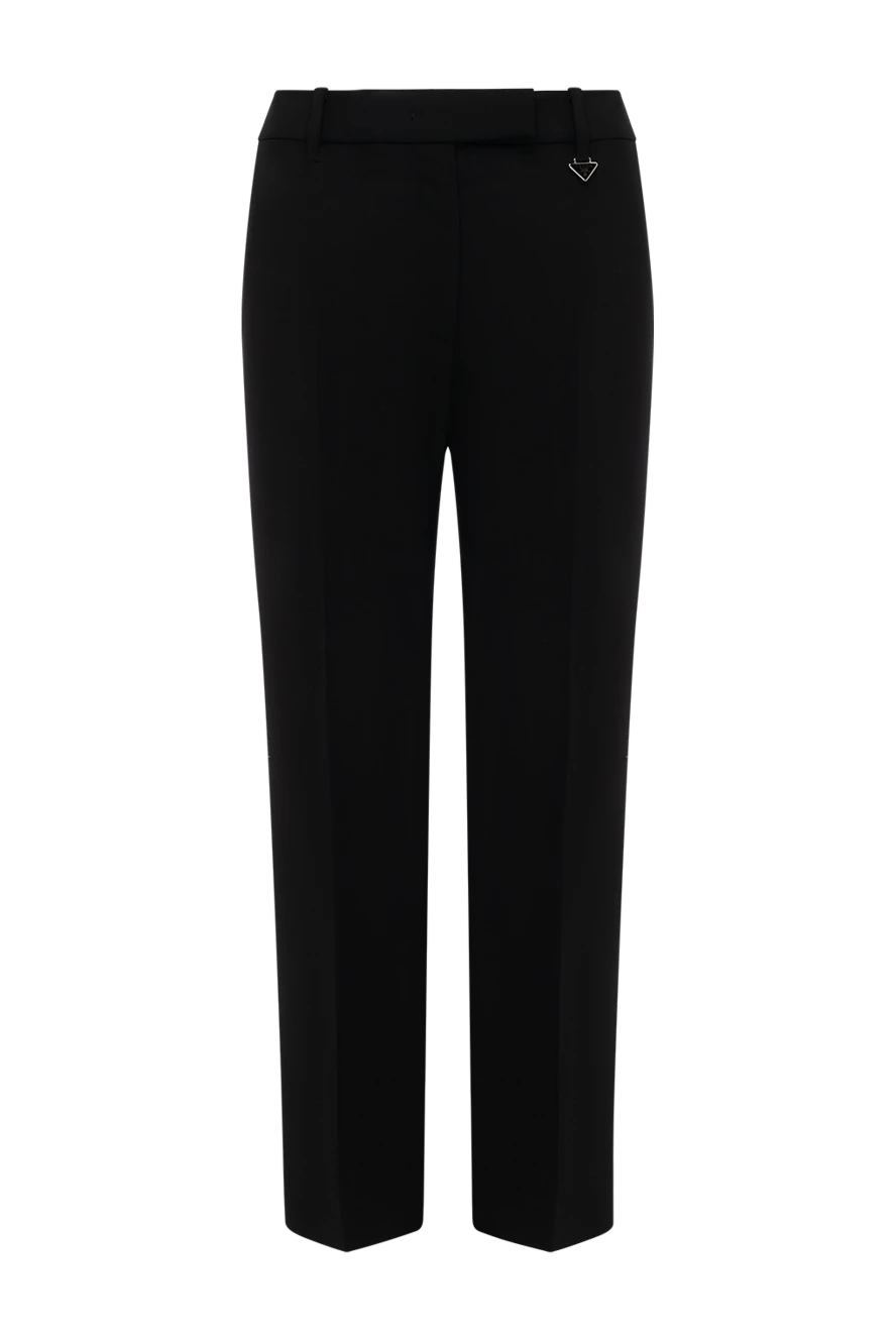 Prada women's black pants made of wool and elastane 180334 - photo 1