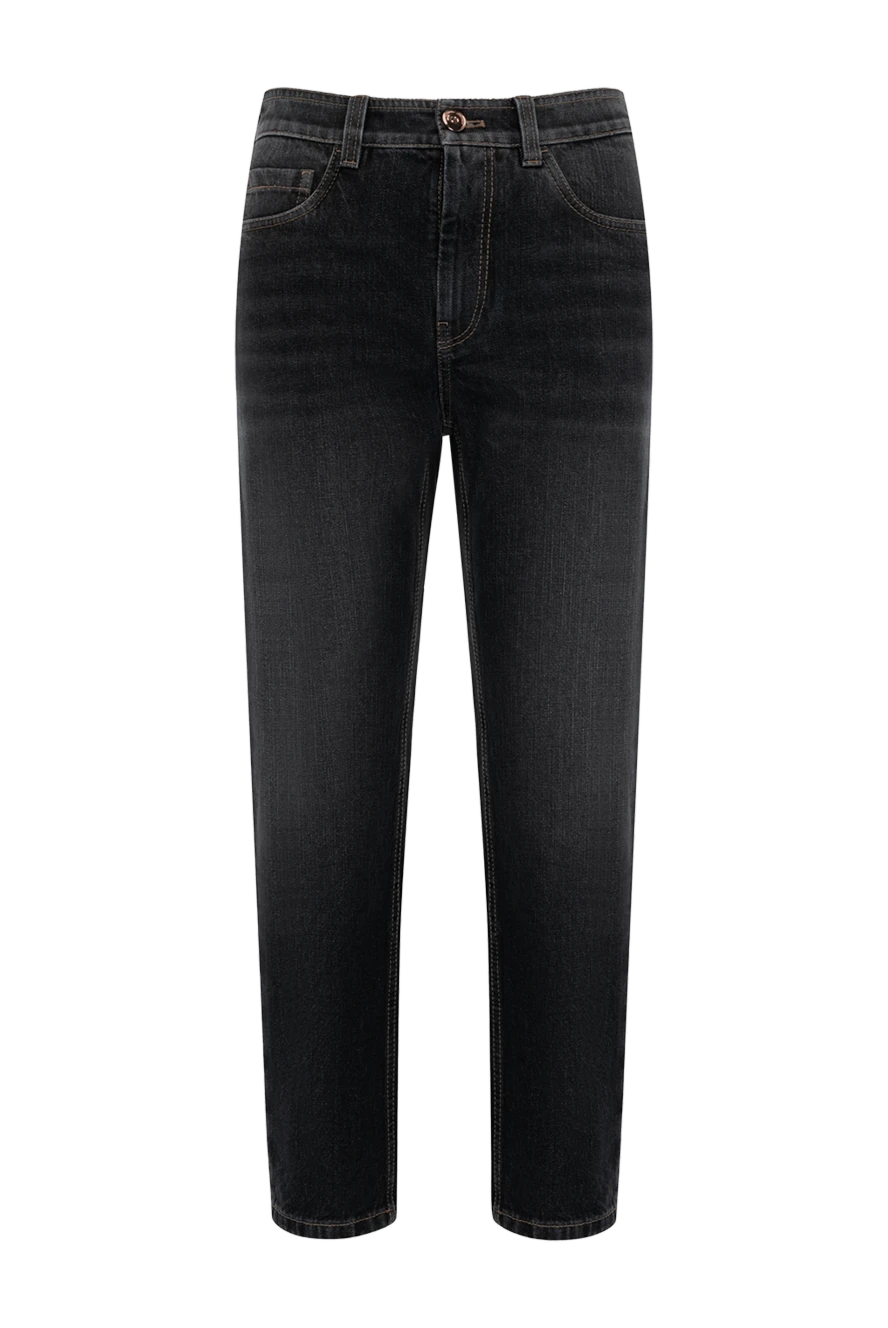 Brunello Cucinelli women's gray jeans made of cotton 180383 - photo 1