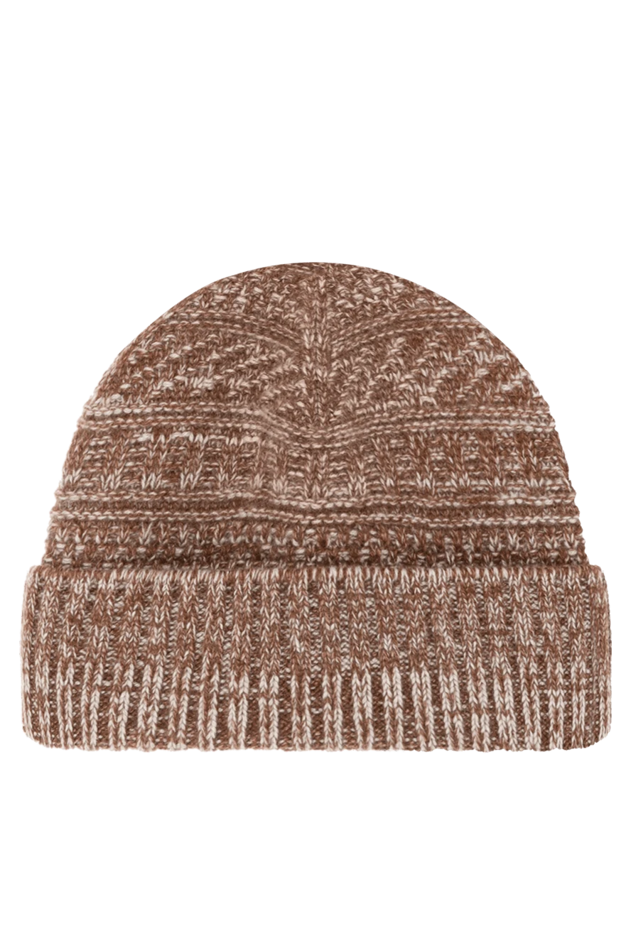 Loro Piana men's knitted brown cashmere hat 180428 - photo 1