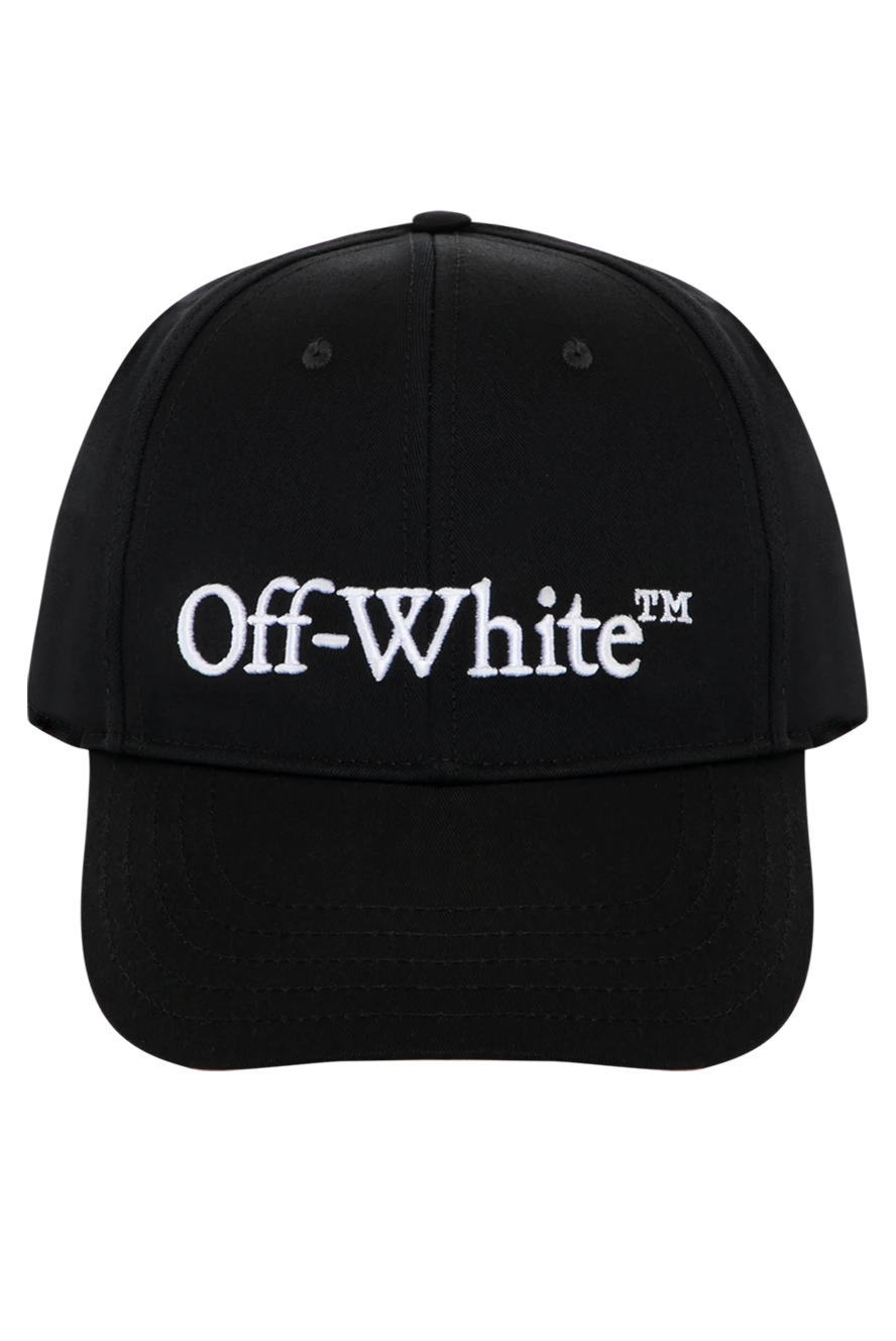 Off-White men's black cotton cap with logo 180540 - photo 1