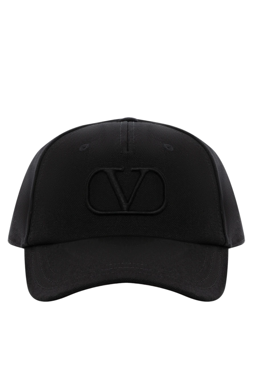 Valentino men's black cotton cap with logo 180566 - photo 1