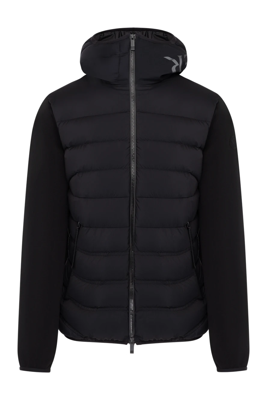 Moncler куртка мужская черная с капюшоном 180589 - фото 1