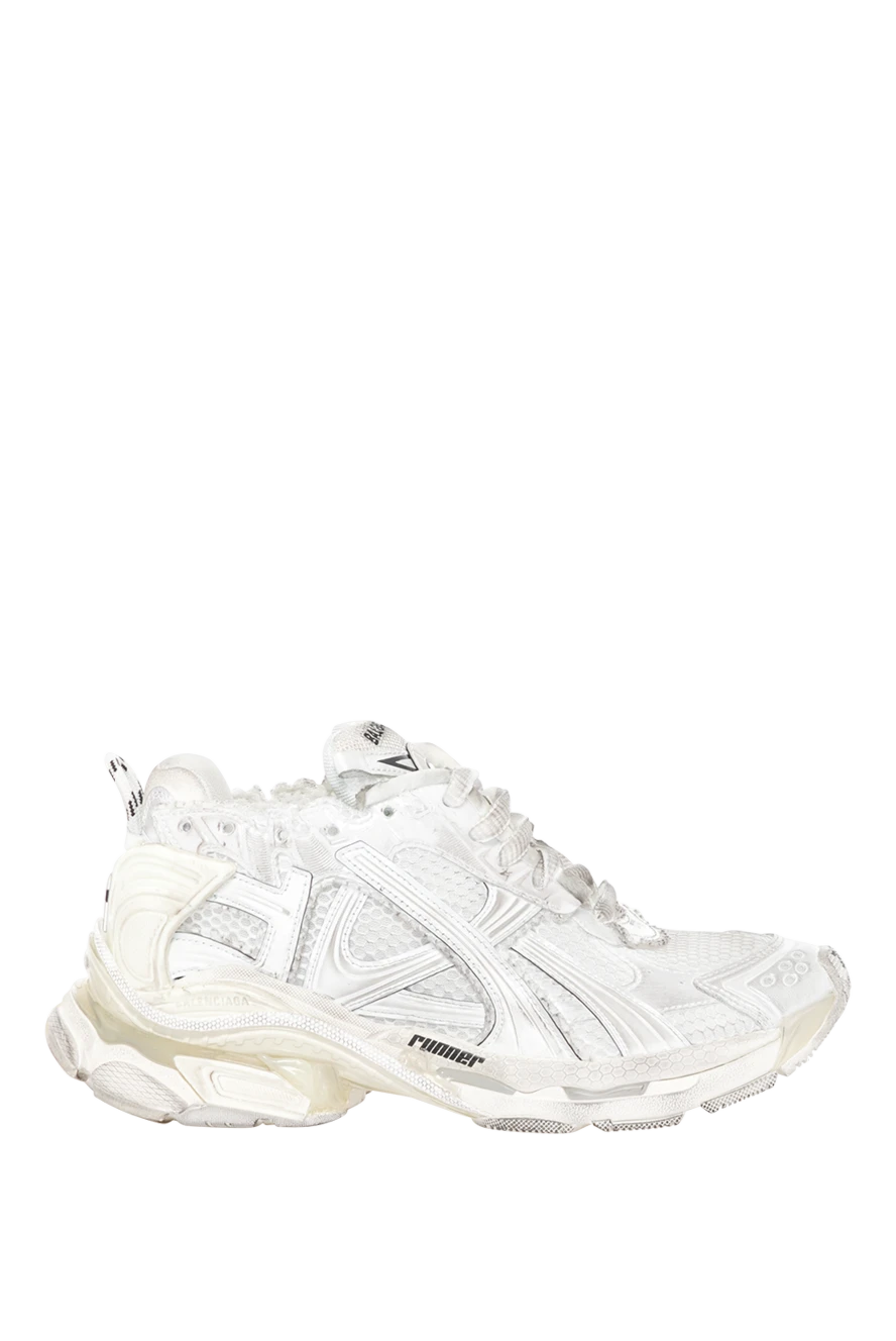 Balenciaga women's runner sneakers white with a worn effect 180599 - photo 1