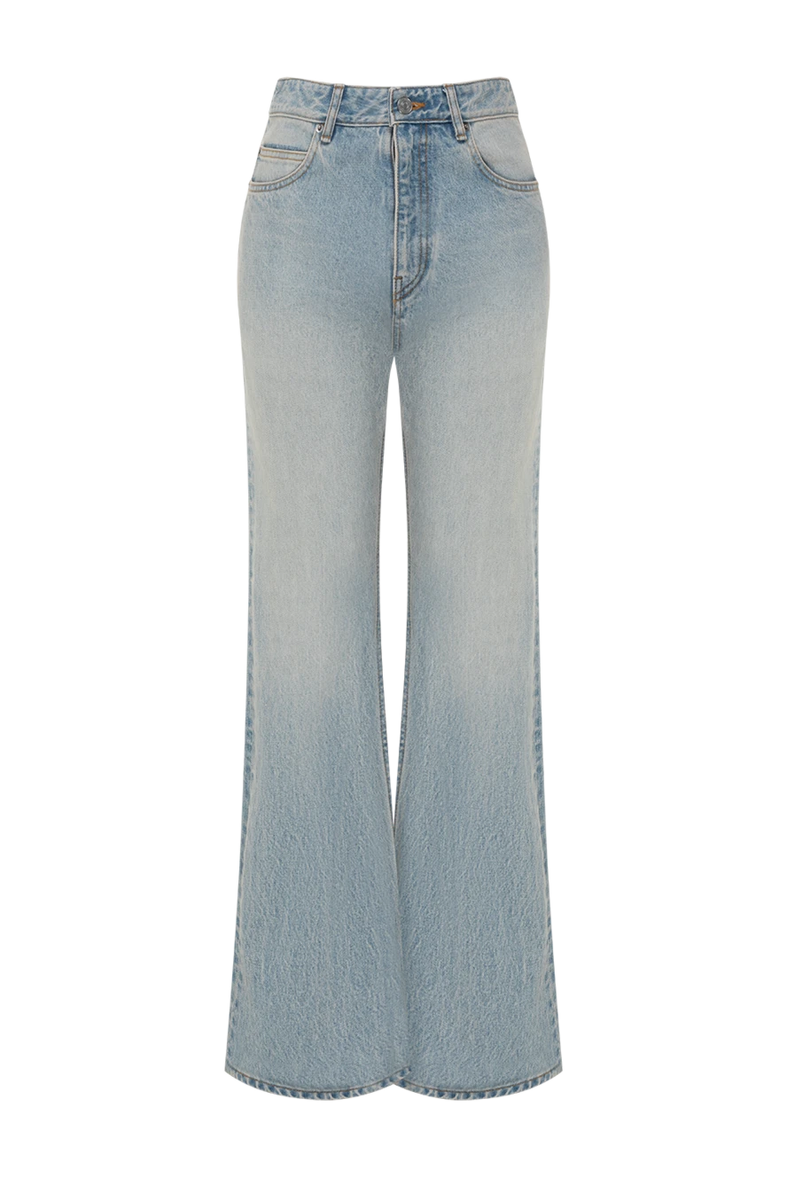 Balenciaga women's blue distressed flared jeans 180613 - photo 1