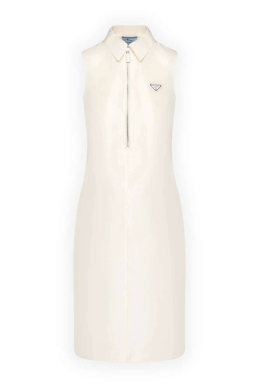 Prada white tight-fitting dress with open shoulders 180619 - photo 1