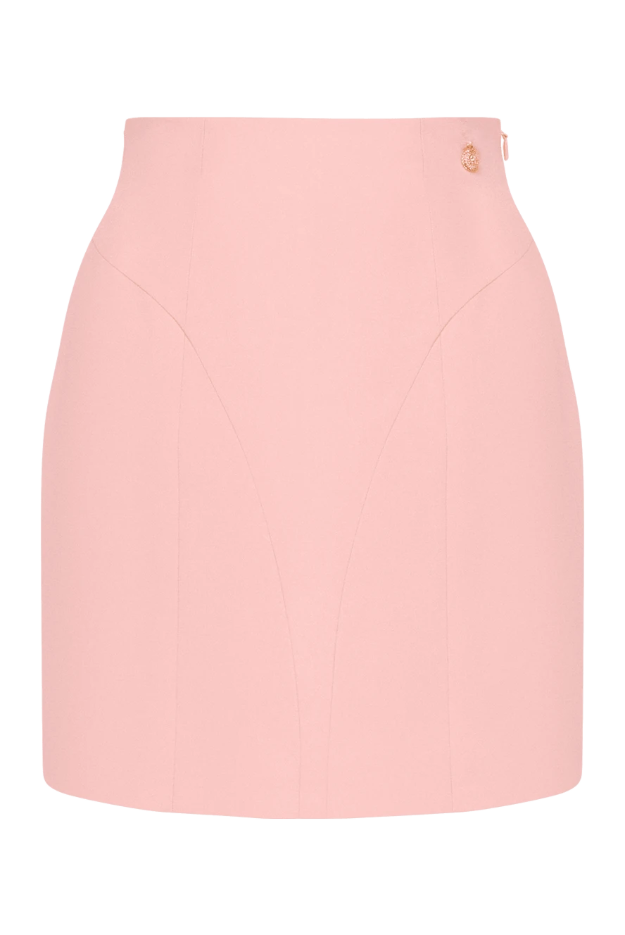 Balmain pink viscose mini skirt 180753 - photo 1