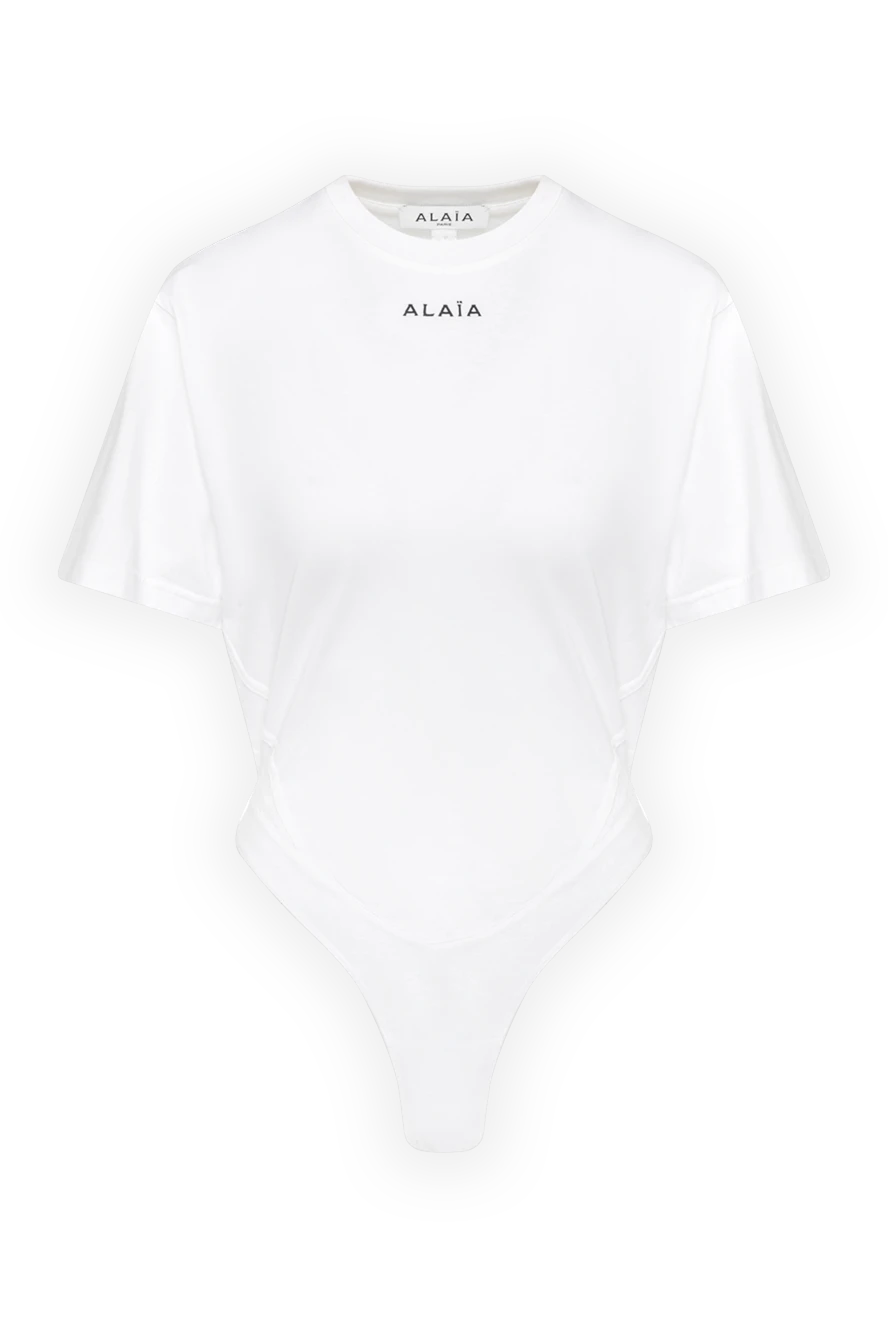 Alaia white flowing cotton bodysuit 180835 - photo 1