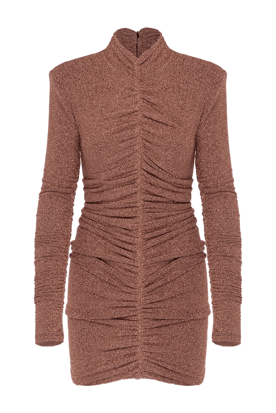 Fleur de Paris brown knitted dress with drapery 181059 - photo 1