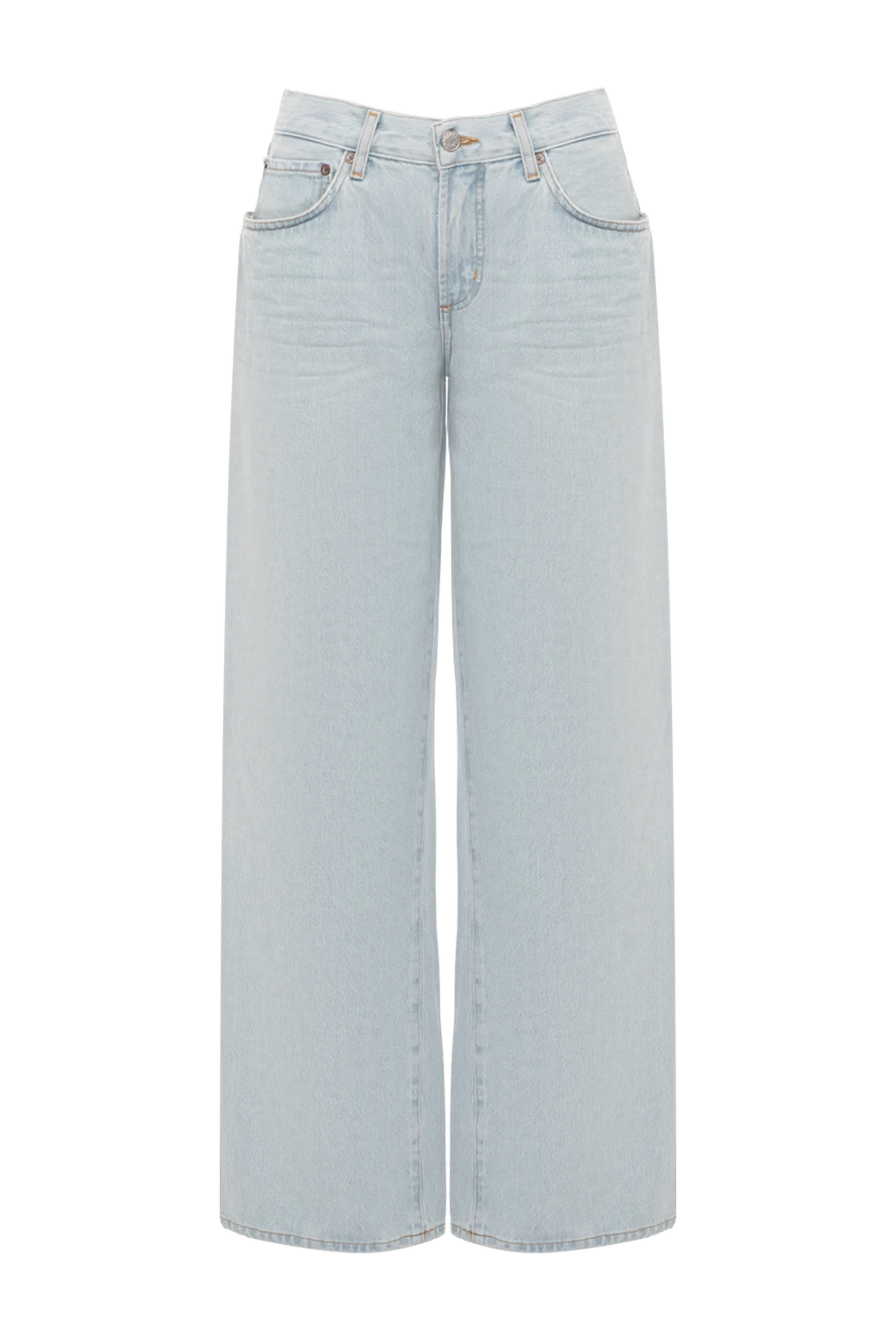 Citizens of Humanity women's blue cotton wide jeans 181073 - photo 1