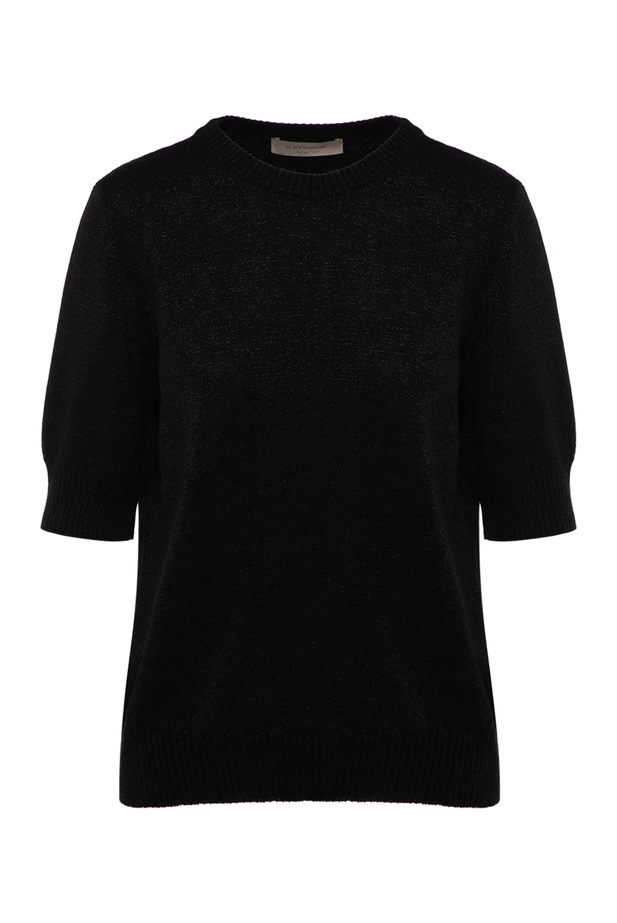 D.Exterior women's black jumper with short sleeves 181090 - photo 1