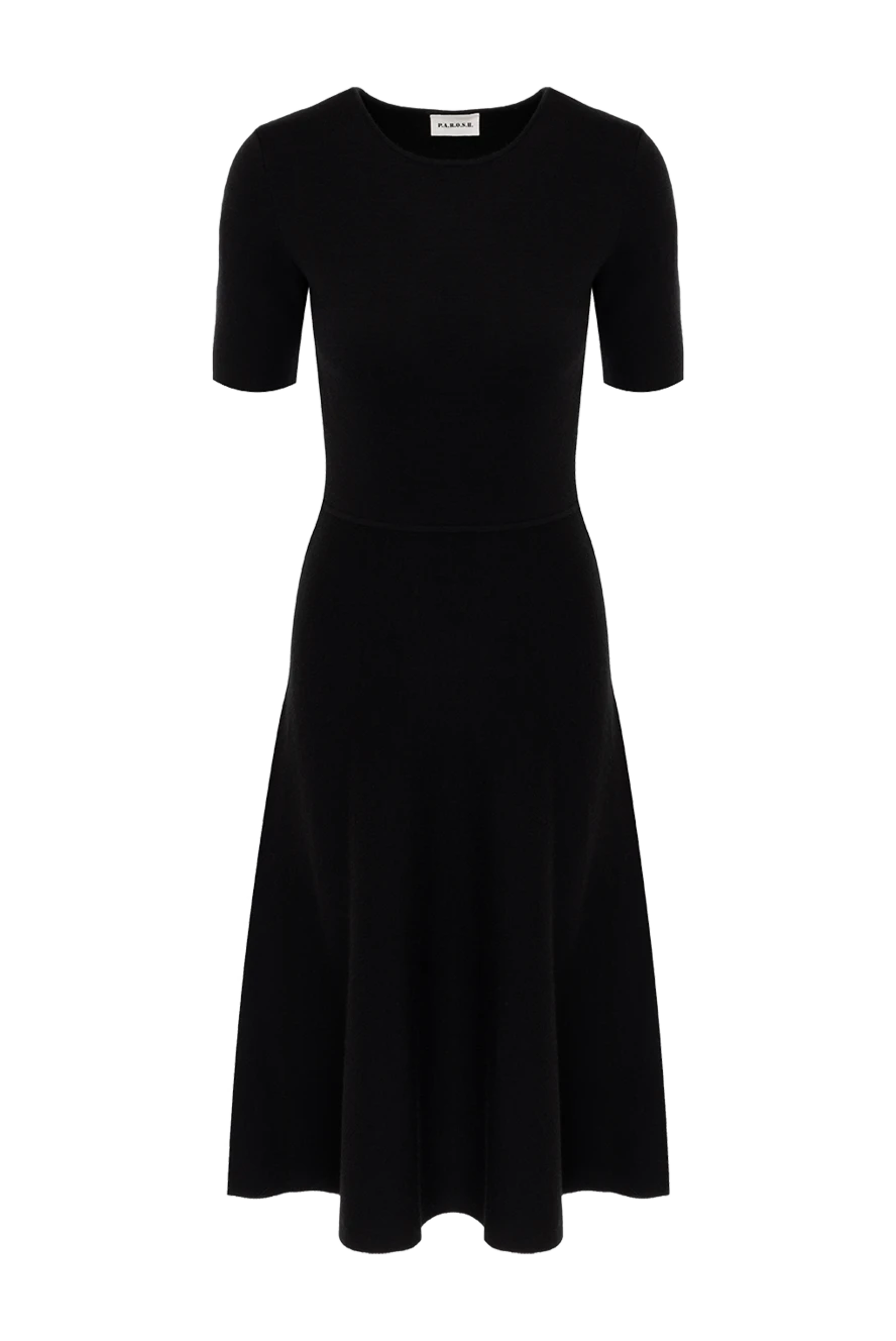 P.A.R.O.S.H. black knitted midi dress 181119 - photo 1