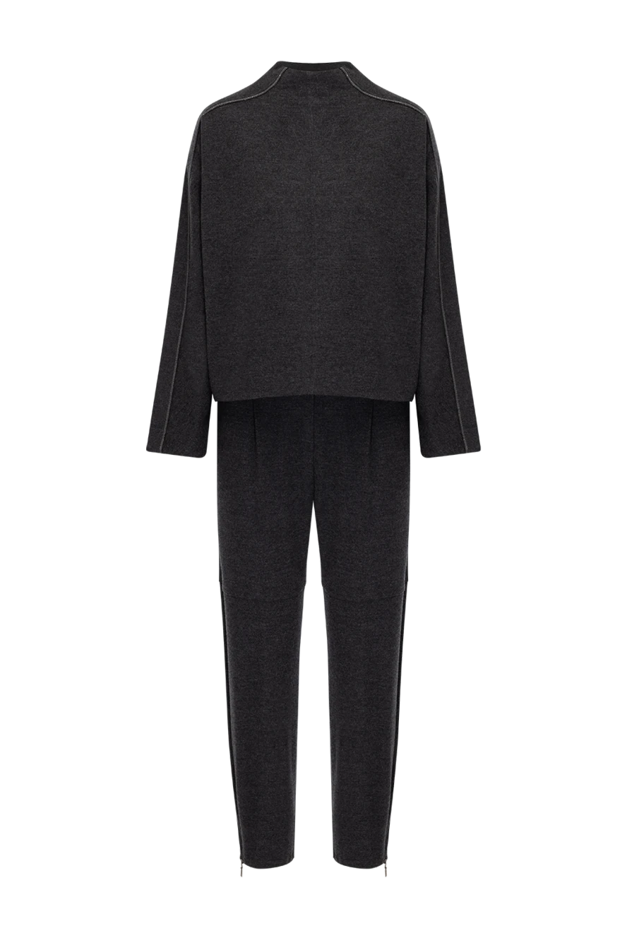 Brunello Cucinelli спортивний костюм із кашеміру сірий жіночий 181214 - фото 1