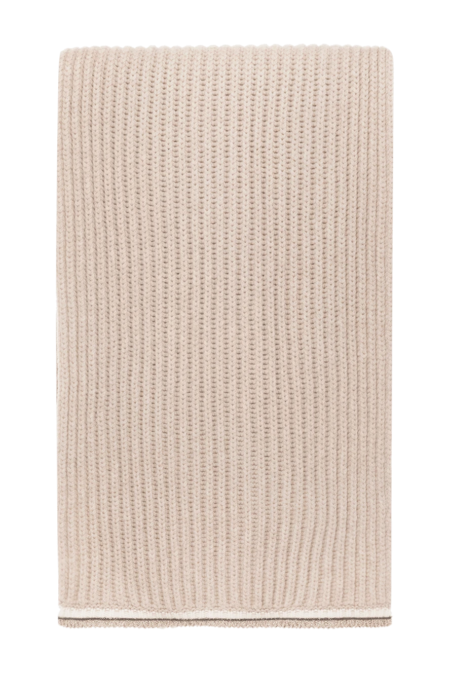 Brunello Cucinelli women's beige cashmere scarf 181222 - photo 1