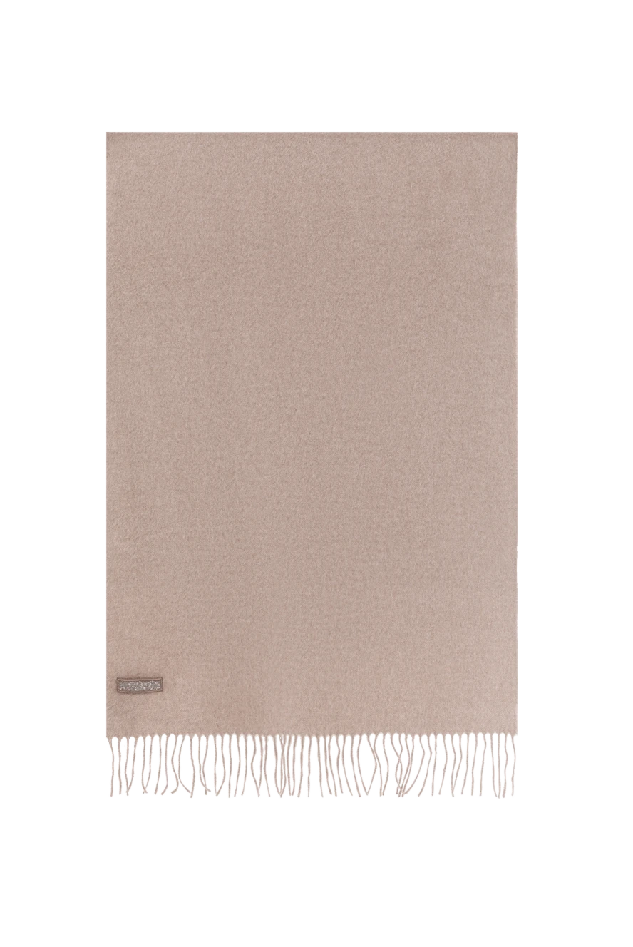 Brunello Cucinelli women's scarf with fringed silk brown 181228 - photo 1