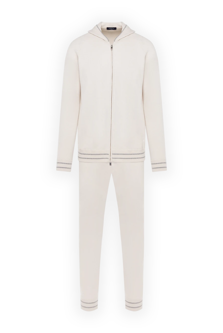 Tombolini walking suit for men white with a hood 181231 - photo 1