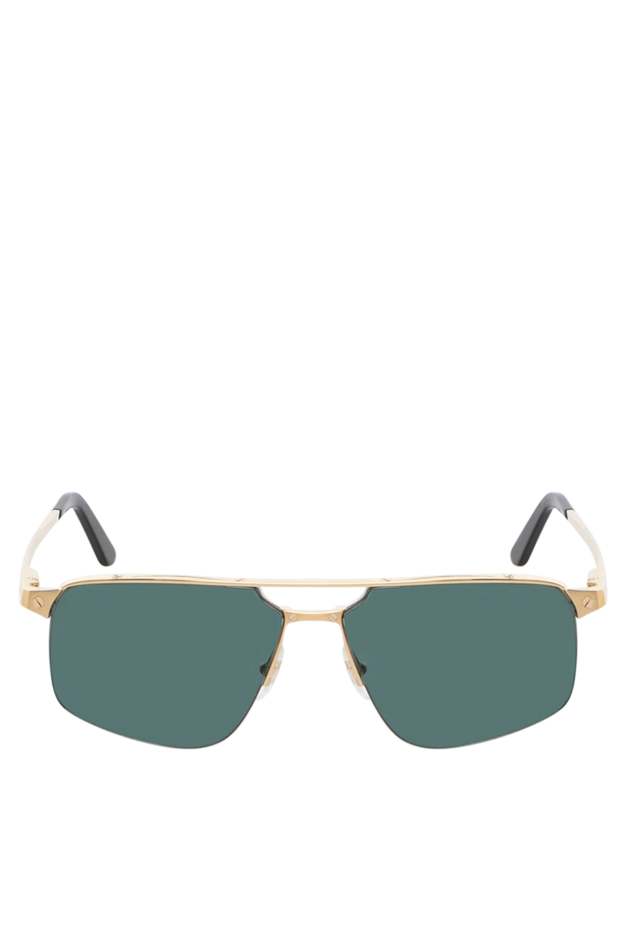 Cartier окуляри для захисту від сонця з прямокутними лінзами та гвинтами у стилі santos 181250 - фото 1