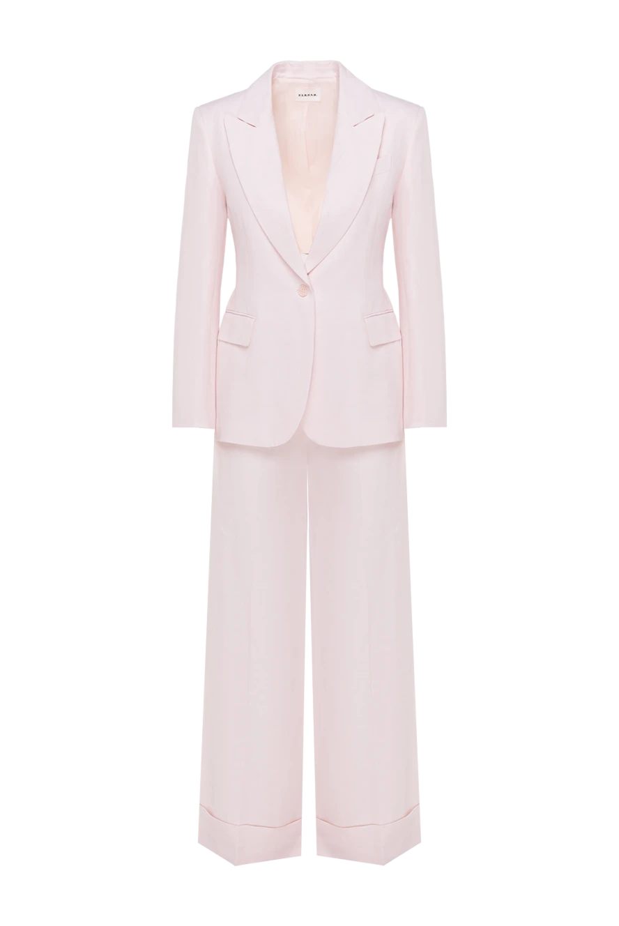 P.A.R.O.S.H. woman women's pink suit with wide trousers 181271 - photo 1