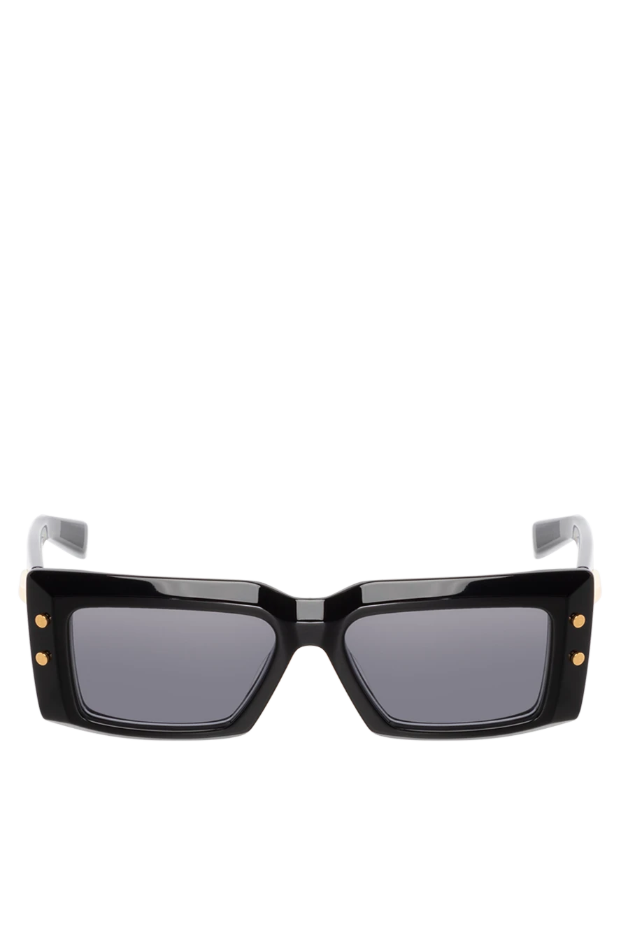 Balmain rectangular sunglasses made of acetate and titanium black 183895 - photo 1