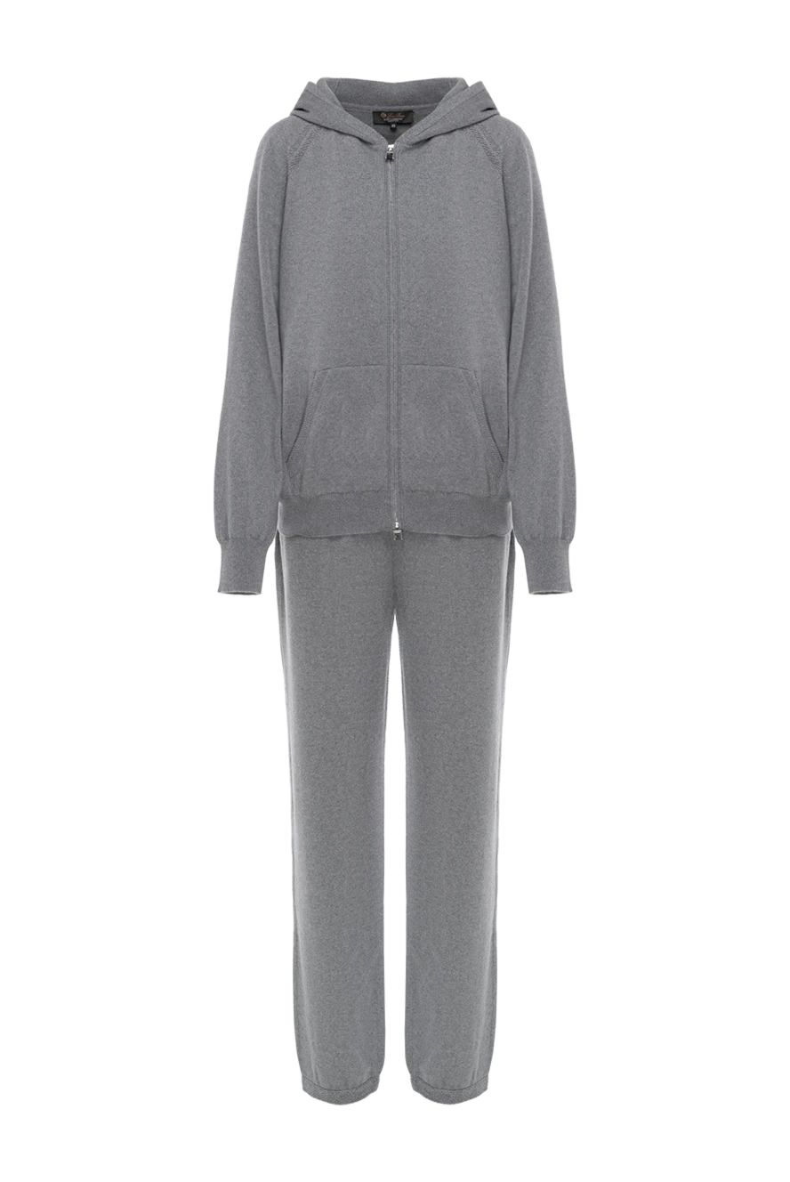 Loro Piana gray cashmere walking suit with a hood 184587 - photo 1