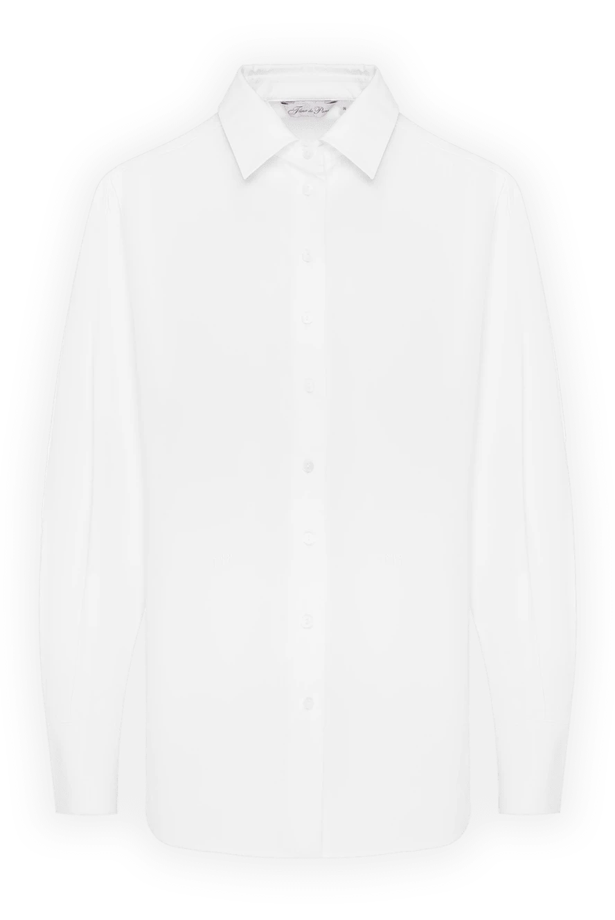 Fleur de Paris women's white cotton shirt 184744 - photo 1