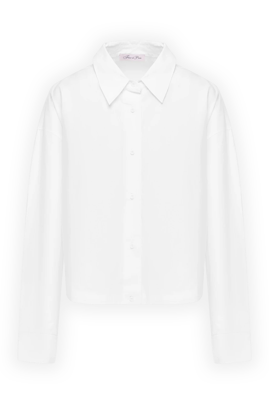 Fleur de Paris women's white cotton shirt 184746 - photo 1