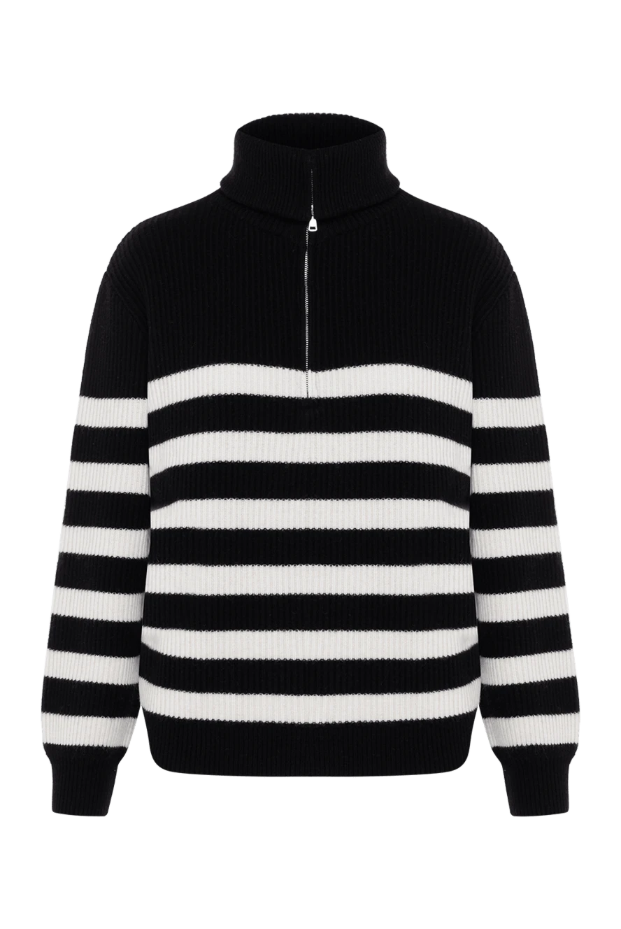 Fleur de Paris women's black striped wool jumper 184749 - photo 1