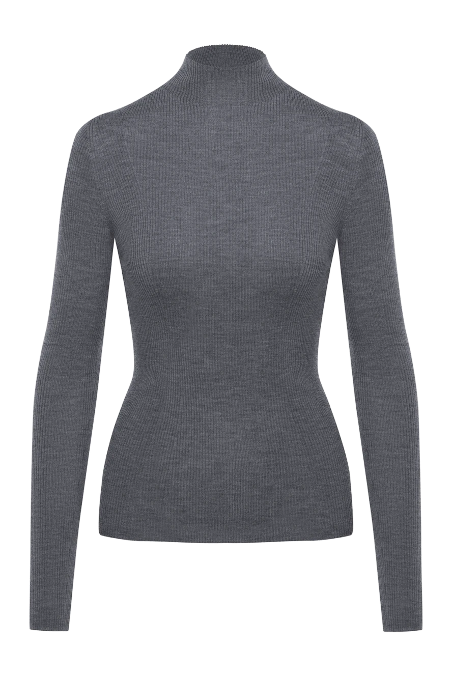 Fleur de Paris gray women's cashmere jumper 184755 - photo 1