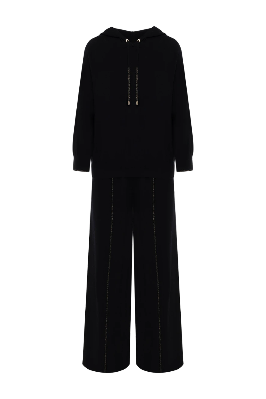 Max&Moi костюм прогулянковий чорний з капюшоном 184818 - фото 1