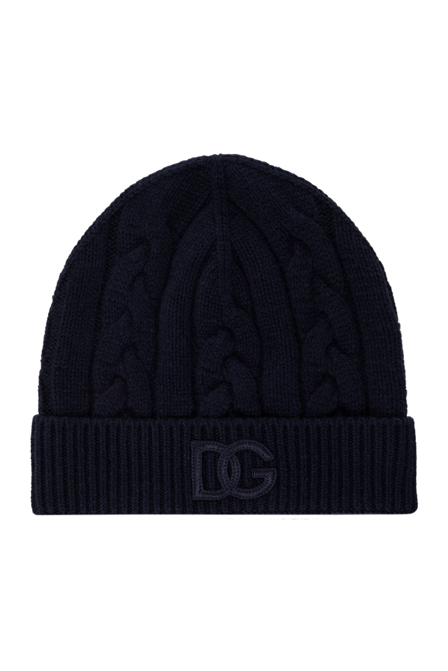 Dolce & Gabbana men's blue winter hat made of cashmere 184863 - photo 1