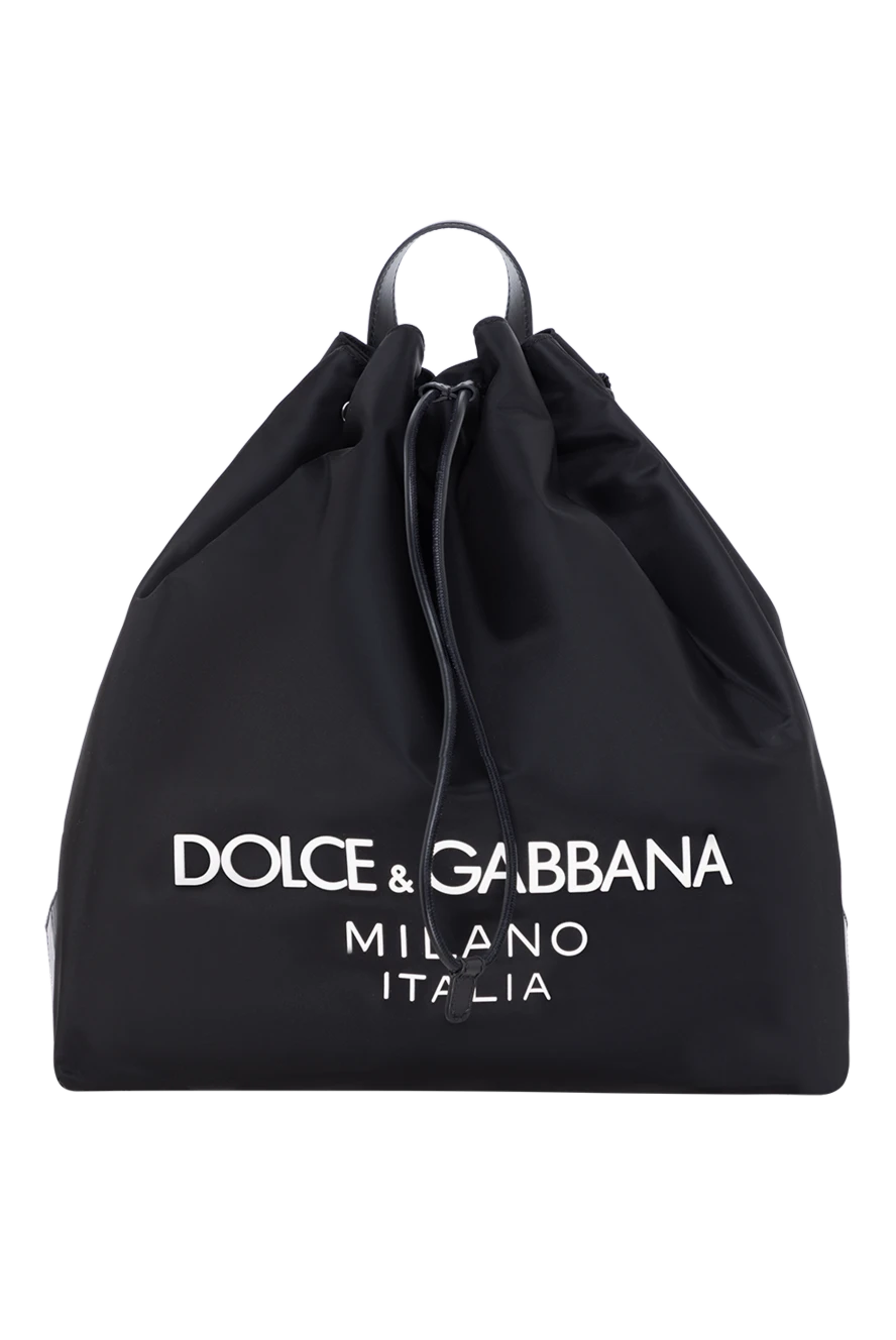 Dolce & Gabbana рюкзак из нейлона мужской черный с логотипом 184866 - фото 1