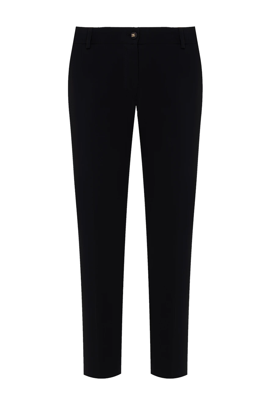 Dolce & Gabbana women's tapered black wool trousers 184869 - photo 1