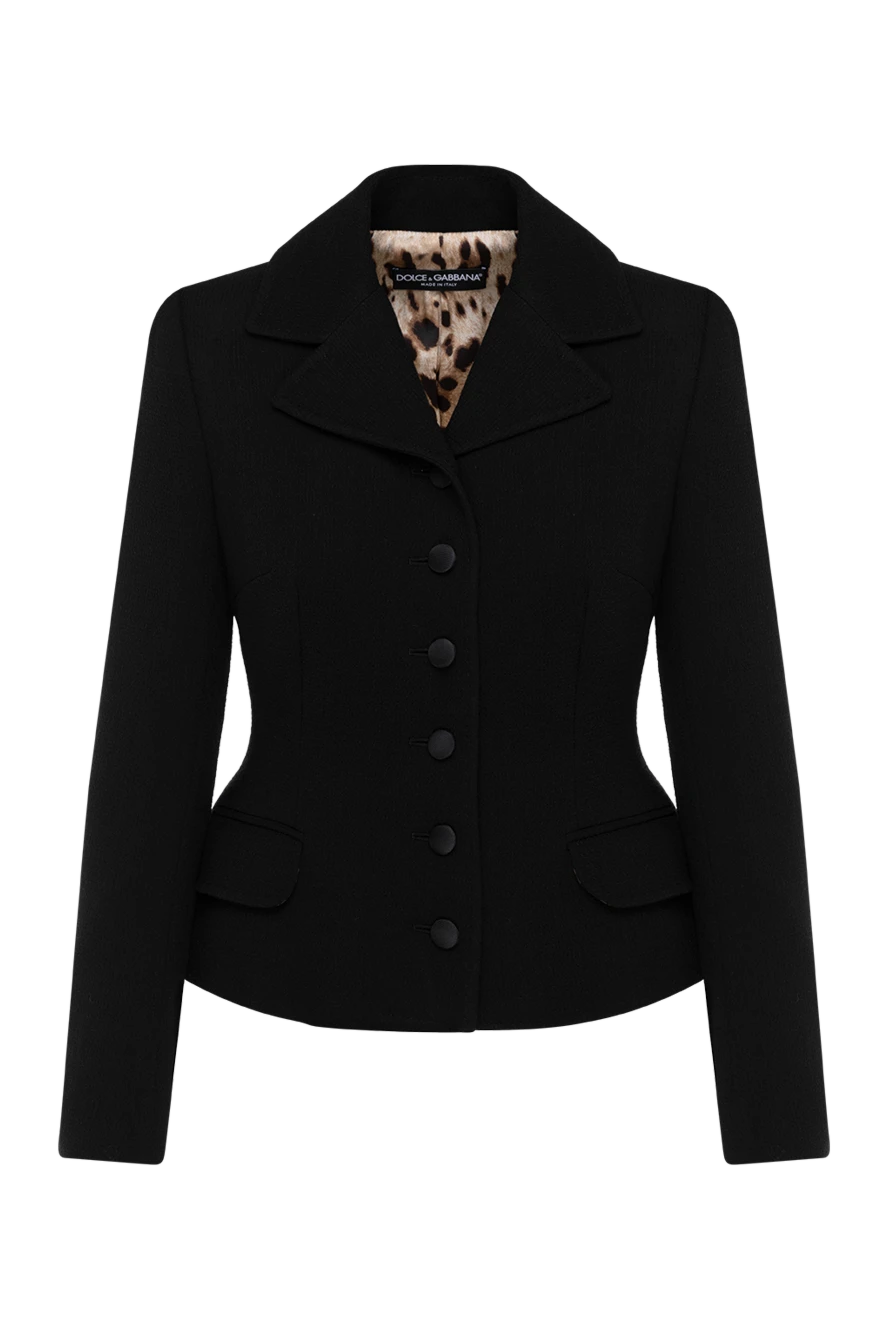 Dolce & Gabbana women's black wool fitted jacket 184878 - photo 1