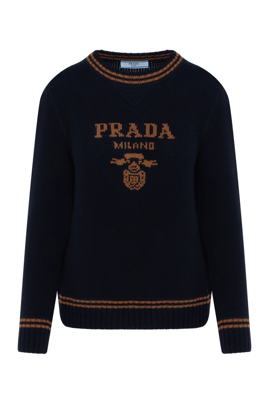 Prada blue women's jumper with logo 184925 - photo 1