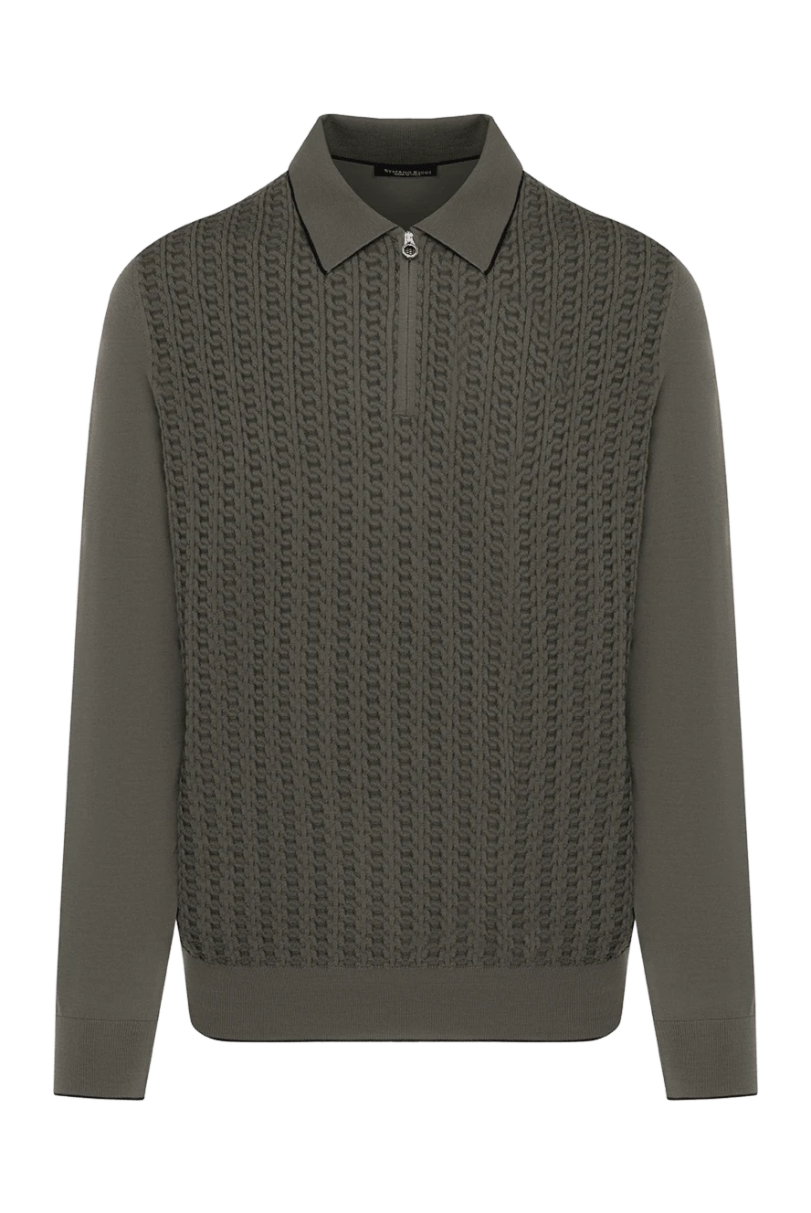 Stefano Ricci green long sleeve polo with alligator logo 184989 - photo 1