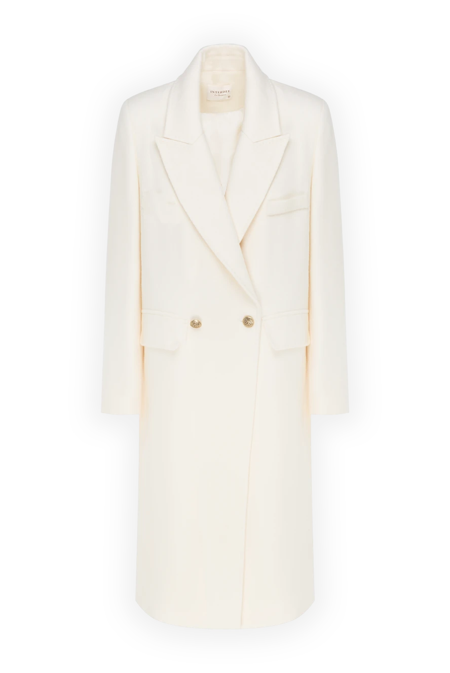 Interdee women's long white wool coat 185000 - photo 1