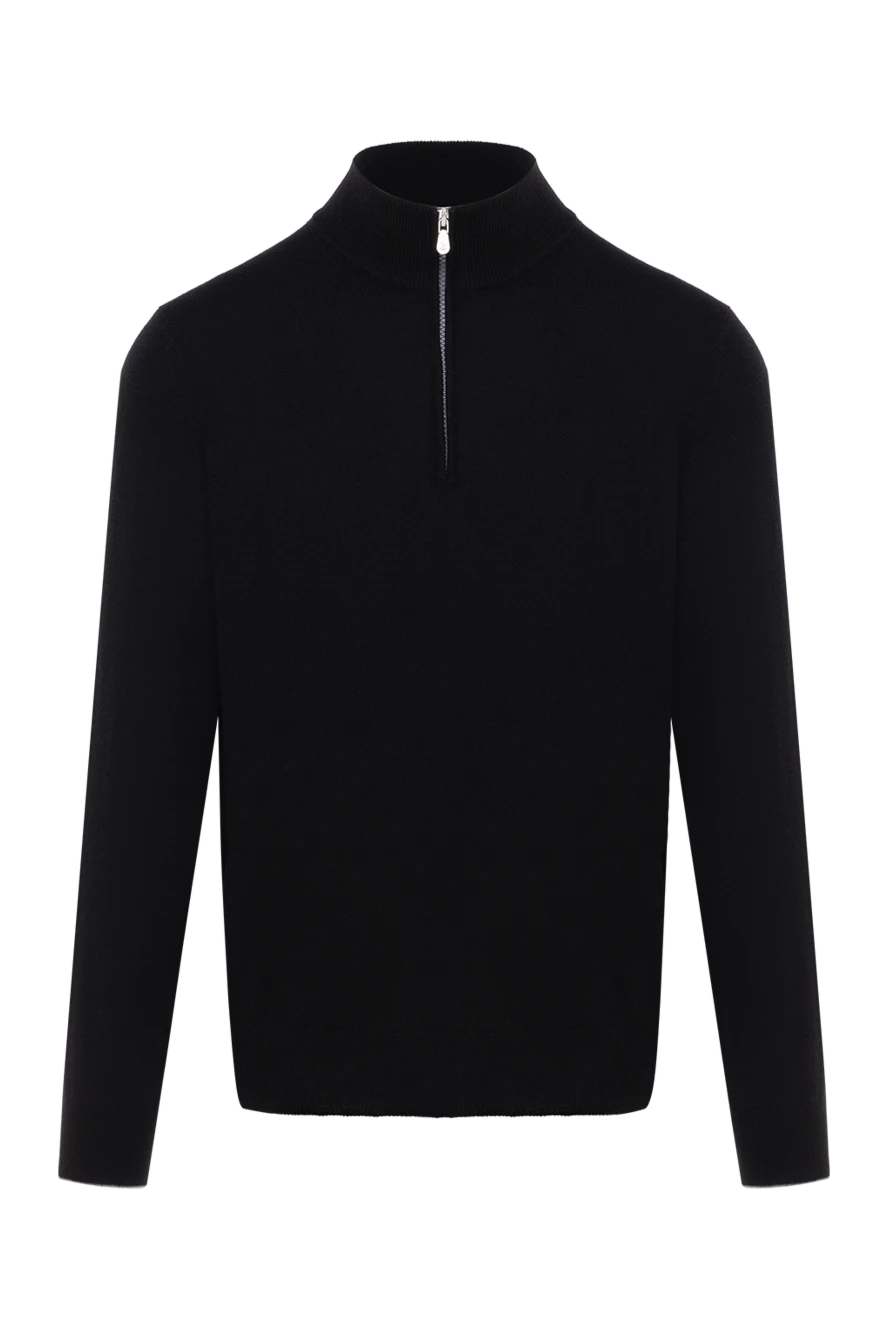 Brunello Cucinelli кашемировый тройер мужской черный 185126 - фото 1