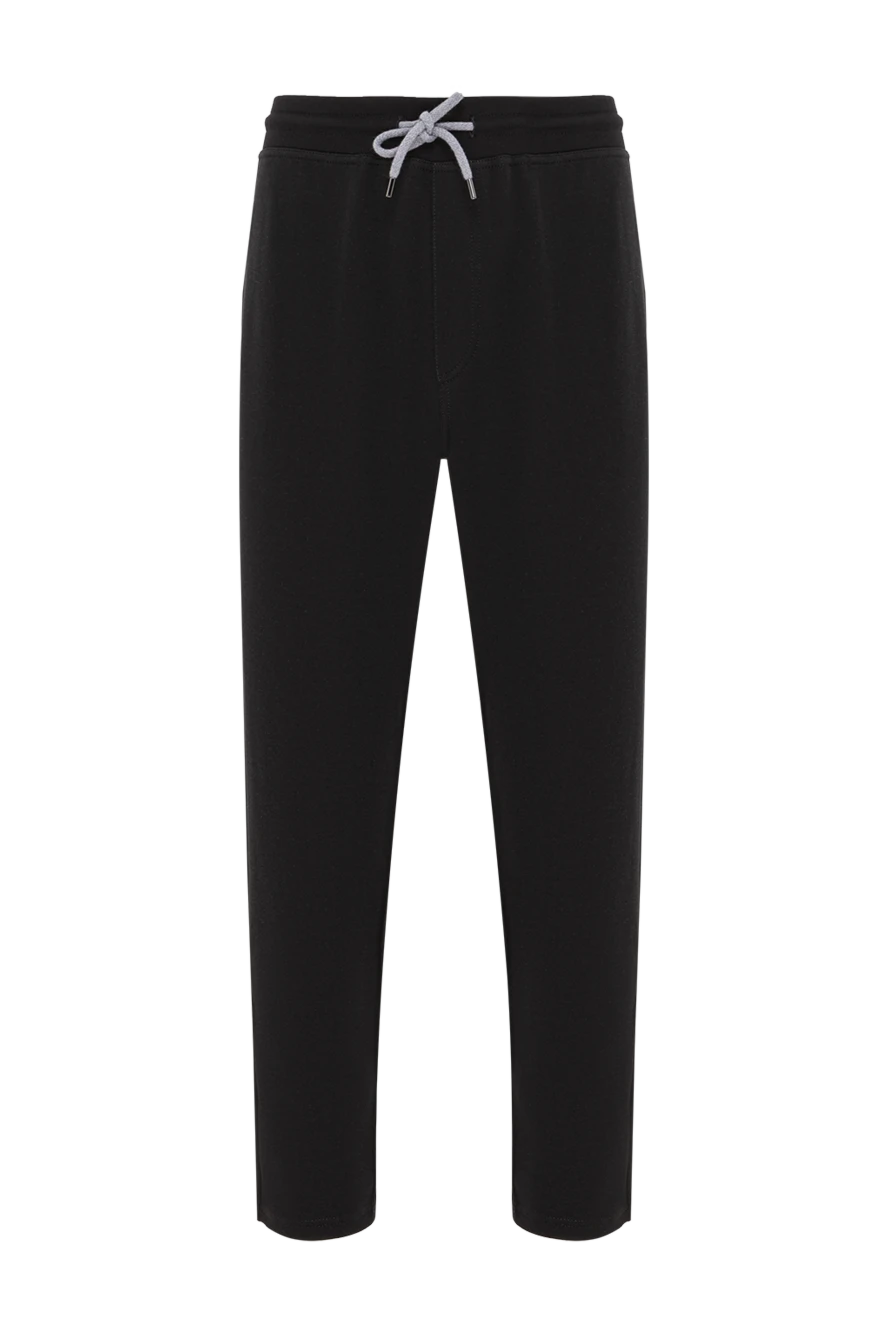 Brunello Cucinelli basic black men's joggers for everyday style 185131 - photo 1