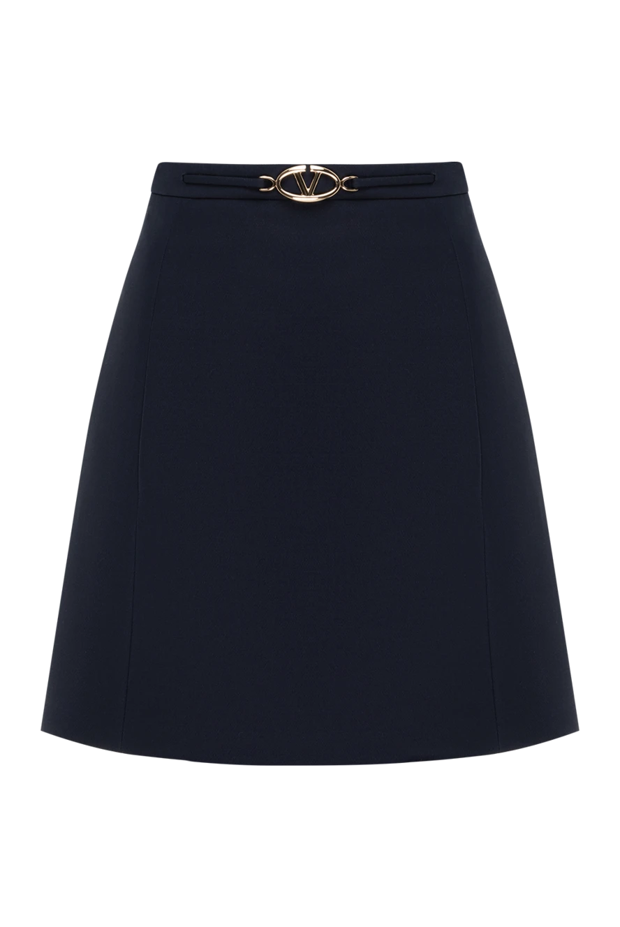 Valentino mini skirt blue with logo 185205 - photo 1