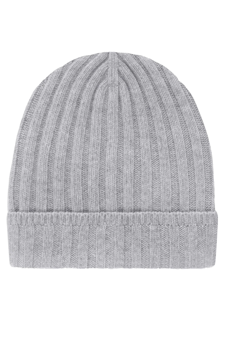 Cesare di Napoli men's gray winter hat made of wool and cashmere 185248 - photo 1