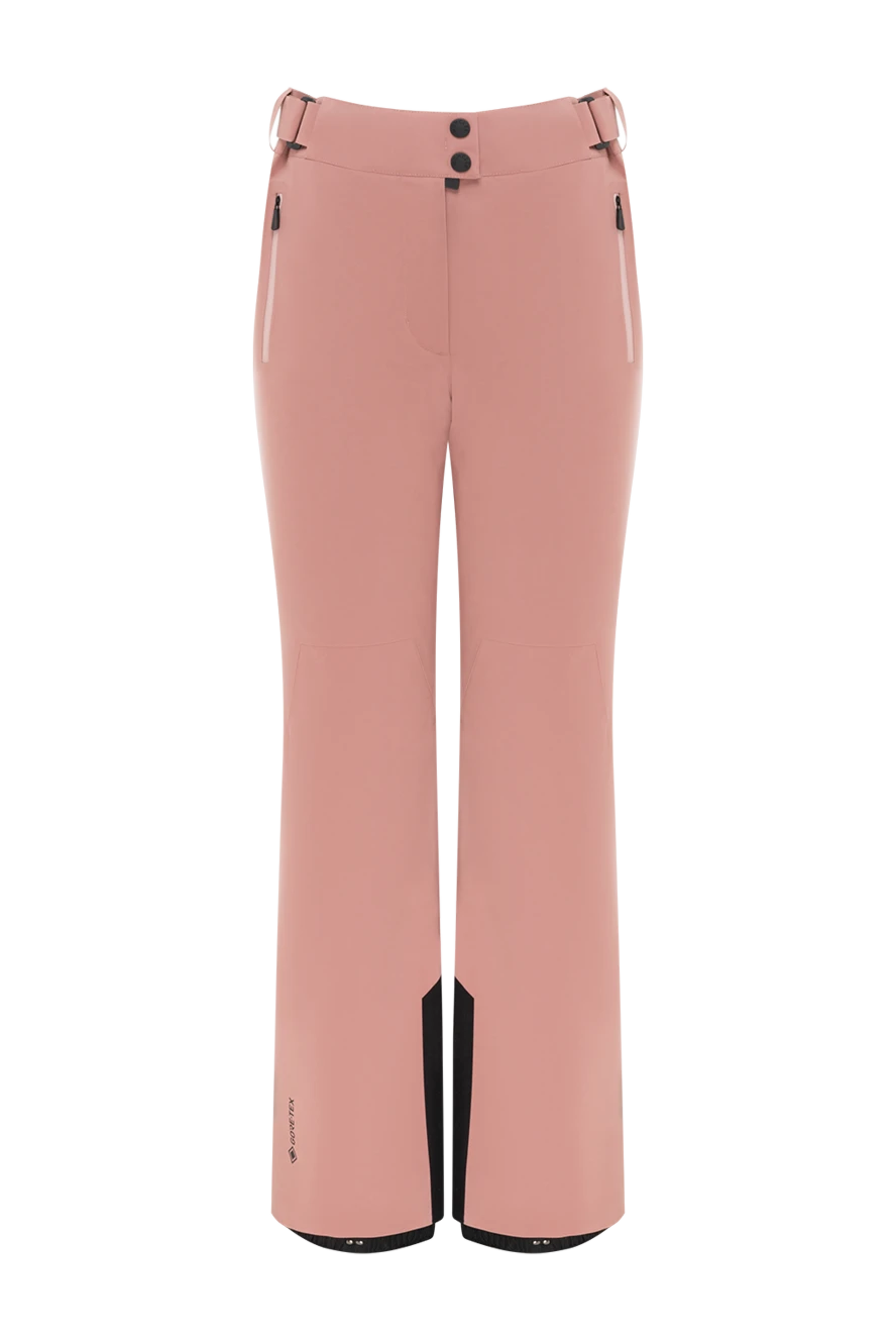 Moncler women's pink trousers with black inserts 185400 - photo 1