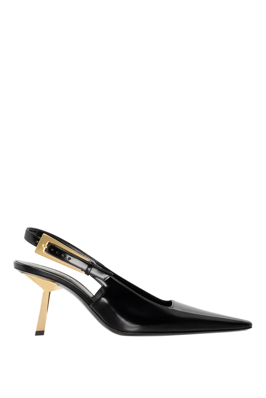 Saint Laurent woman patent leather shoes with gold heels 185421 - photo 1