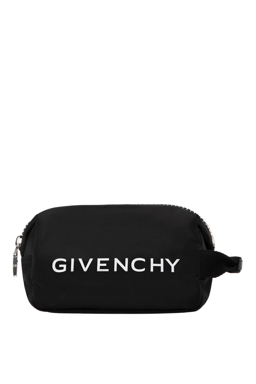 Givenchy нейлоновый косметичка g-zip черная мужская 185432 - фото 1