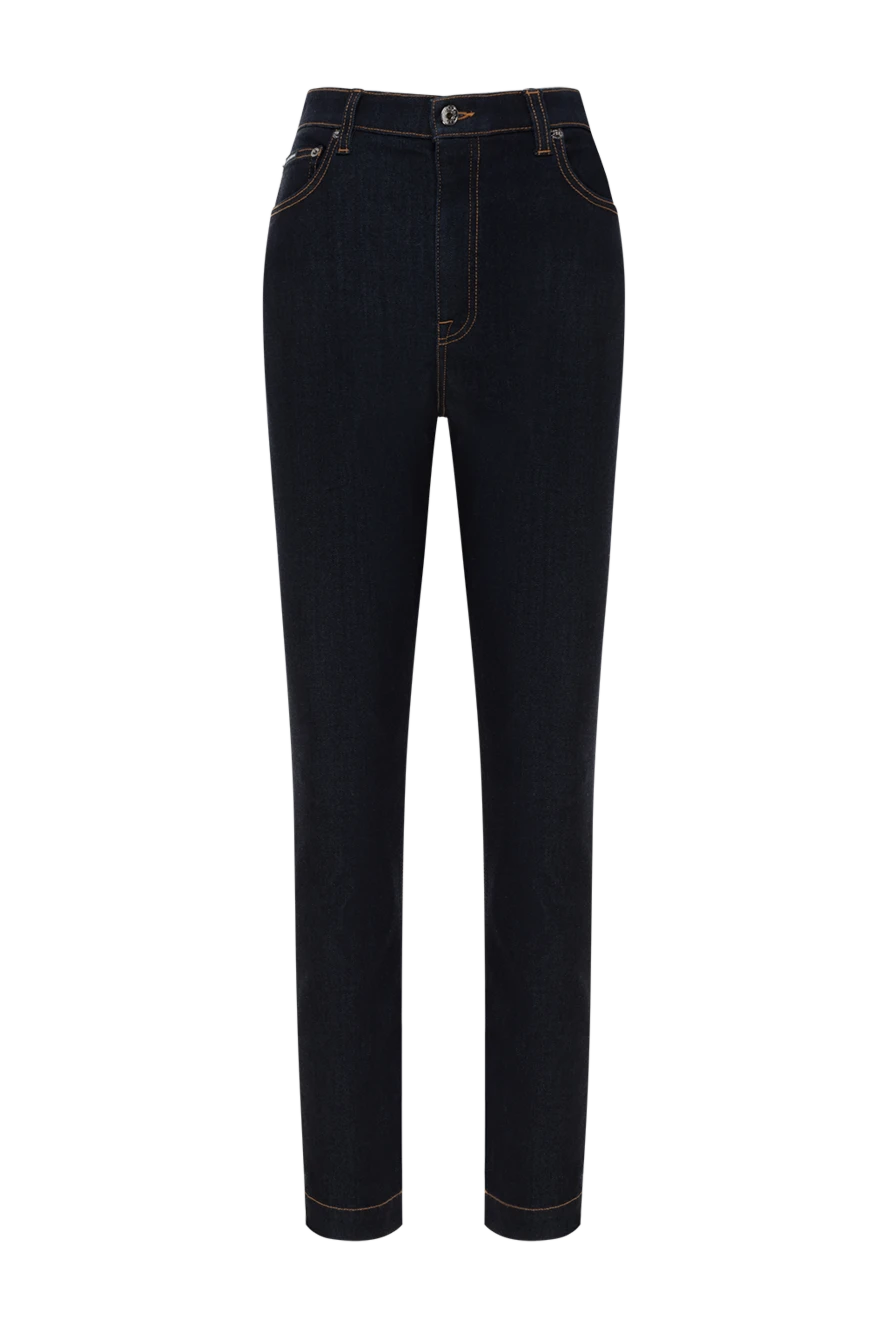 Dolce & Gabbana woman women's blue jeans with logo 185447 - photo 1